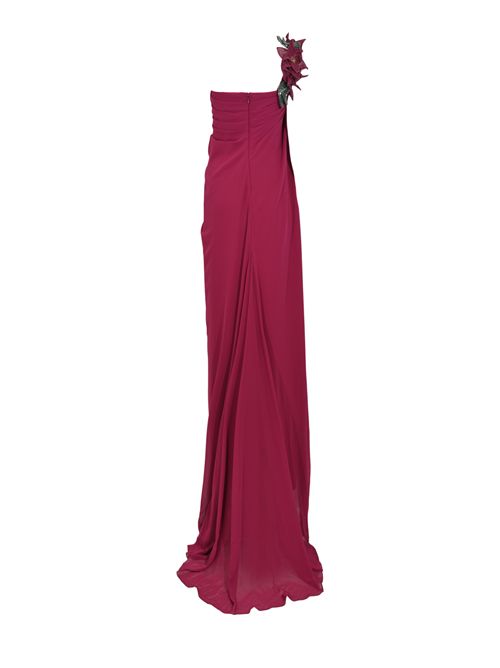 Abito lungo Betina 99036 in crepe e chiffon TARIK EDIZ | 99036SANGRIA